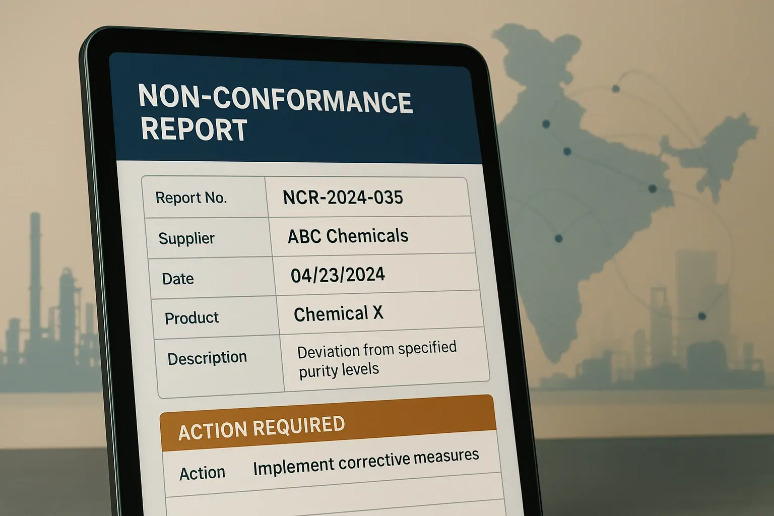 Quality from Afar: A Practical Guide to Digital NCR Systems for Managing Indian Chemical Suppliers