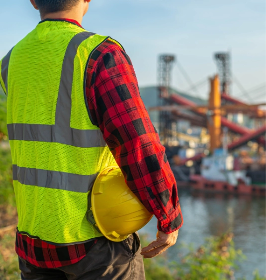 Export logistics supervisor overseeing port operations