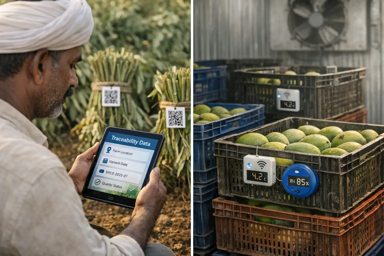 Real-world examples of supply chain traceability and resilience mechanisms employed in India and Thailand’s agricultural sectors.