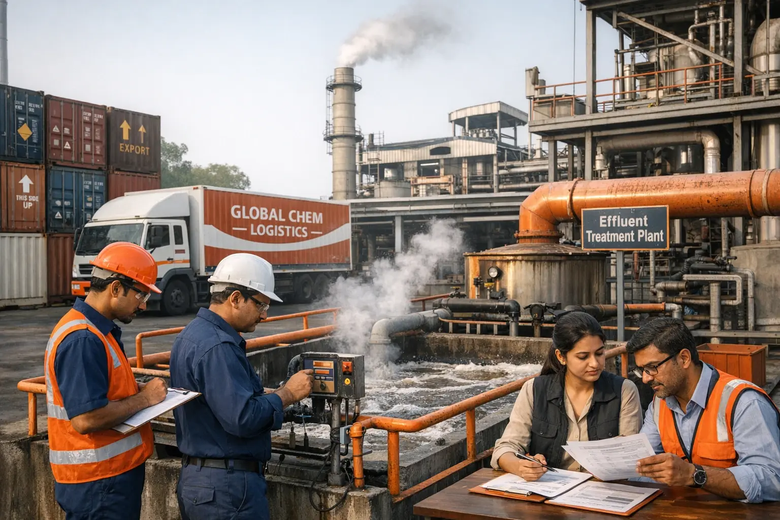 Real-world environmental compliance in India’s chemical industry, illustrating practical sustainability measures and integration with global 'China +1' sourcing strategies.