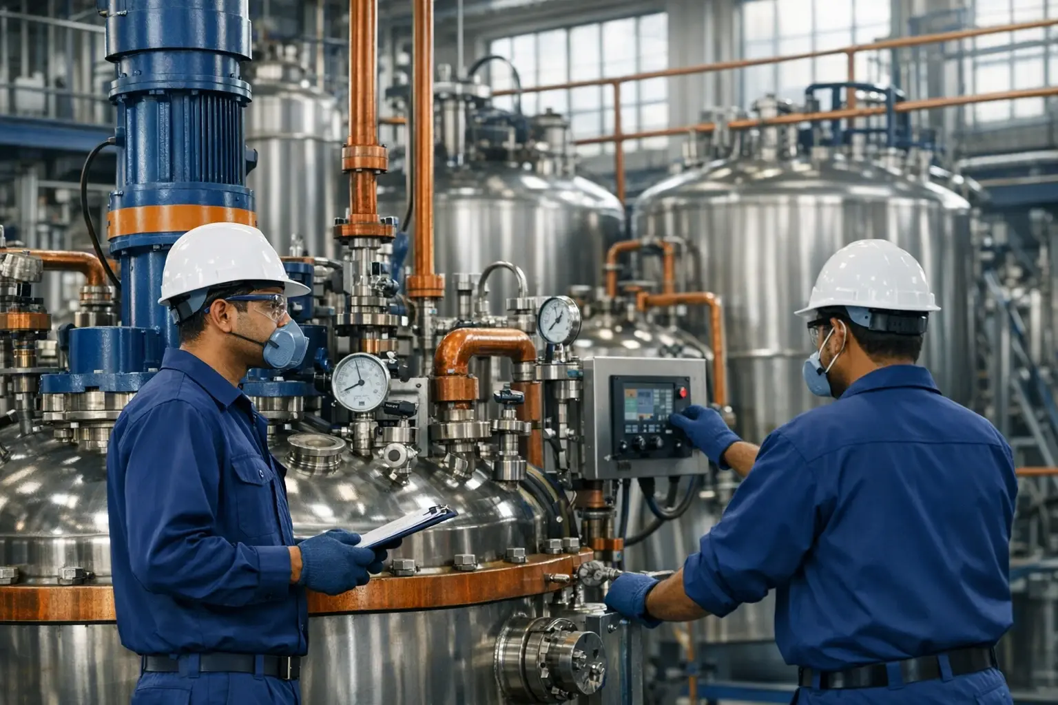 A leading Indian specialty chemical plant showcasing advanced manufacturing processes and safety standards, emphasizing the sector's industrial significance.