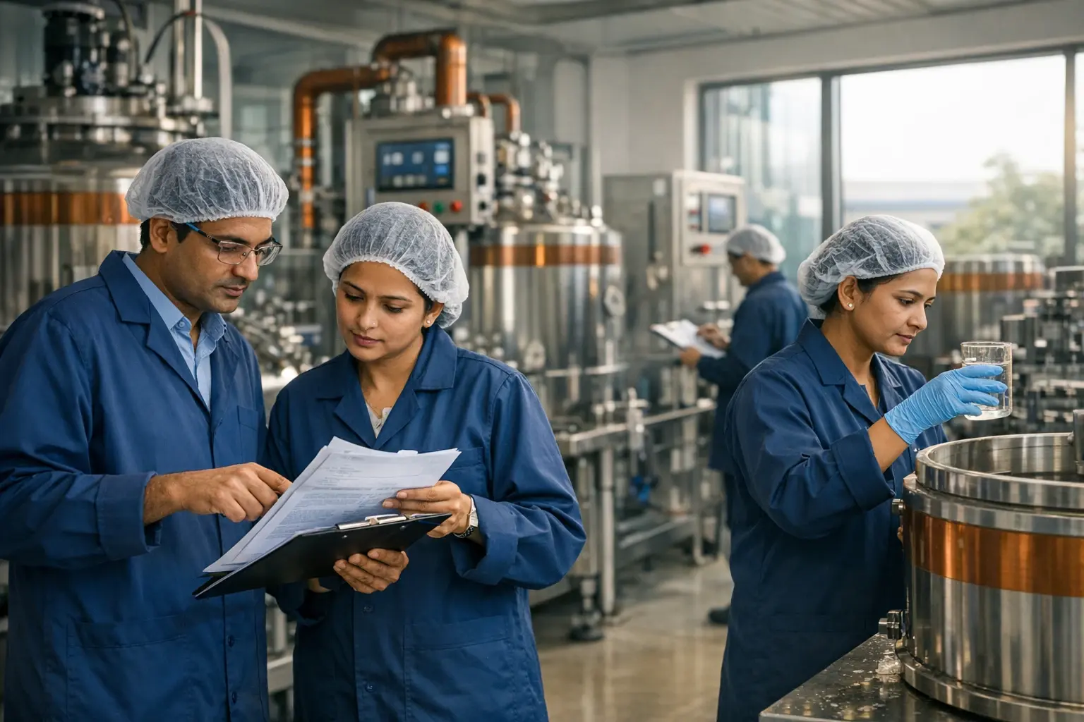Pharmaceutical intermediates manufacturing in India emphasizing rigorous quality and compliance aligned with US FDA standards.