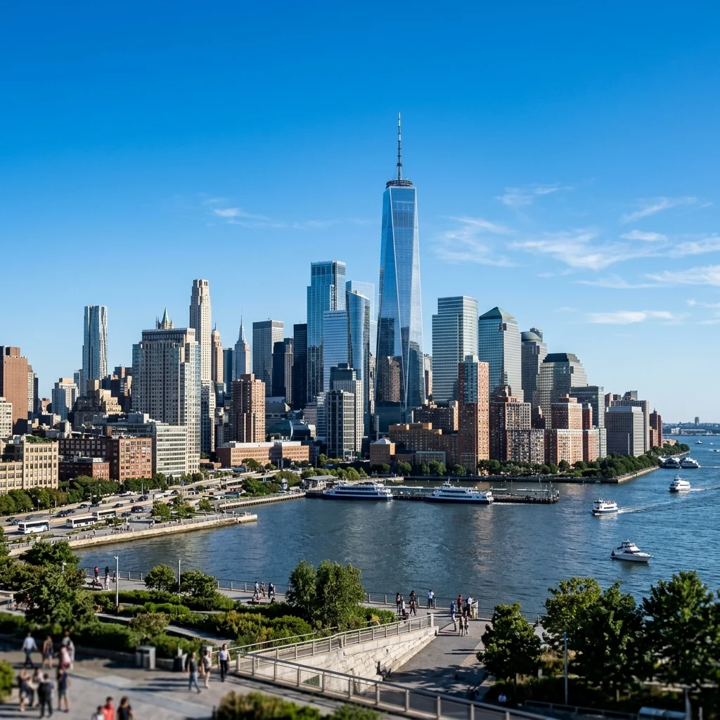 Business district skyline representing strategic India market entry services for U.S. companies
