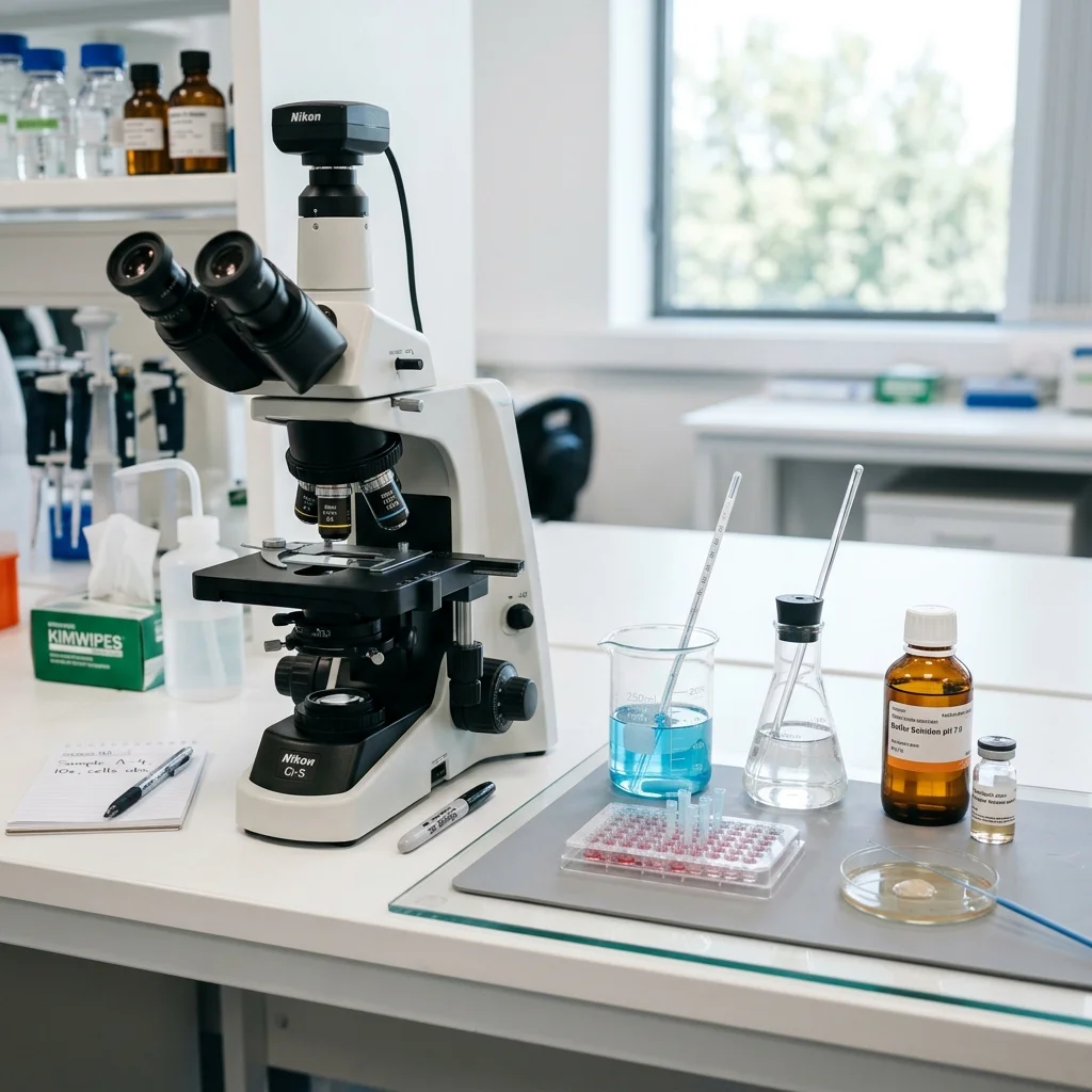 Laboratory equipment and chemical testing samples used for independent quality assurance and product testing