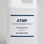 Amin Trimethylene Phosphonic Acid (ATMP) C₃H₁₂NO₉P₃, CAS 6419-19-8 in translucent white jerrycan container