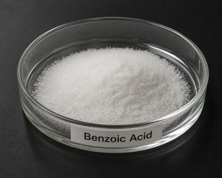 Benzoic Acid C₇H₆O₂, CAS 65-85-0 white crystalline powder