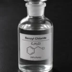 Benzyl Chloride C₇H₇Cl, CAS 100-44-7 colorless liquid in a glass jar