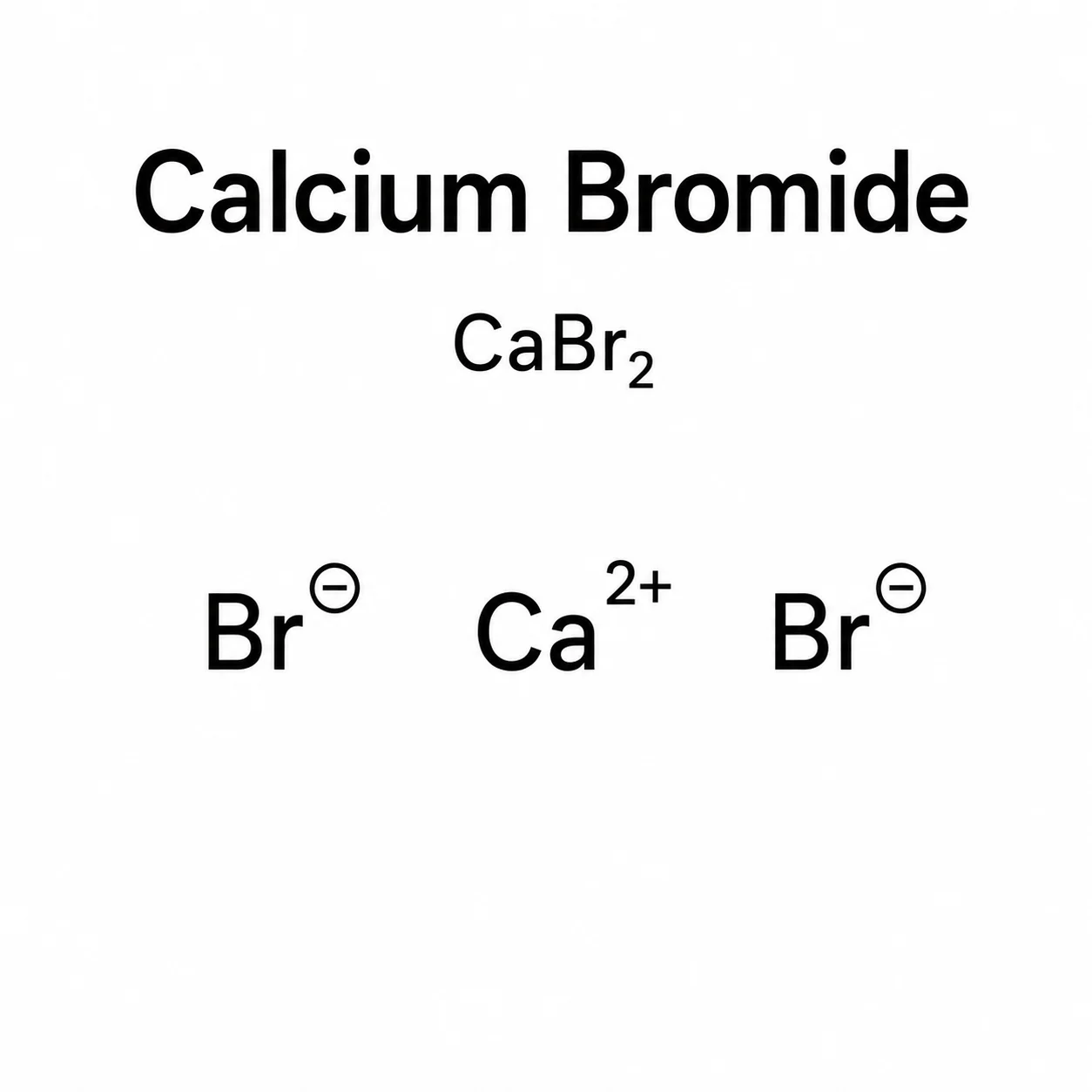 Calcium Bromide CaBr₂ chemical structure, CAS 7789-41-5