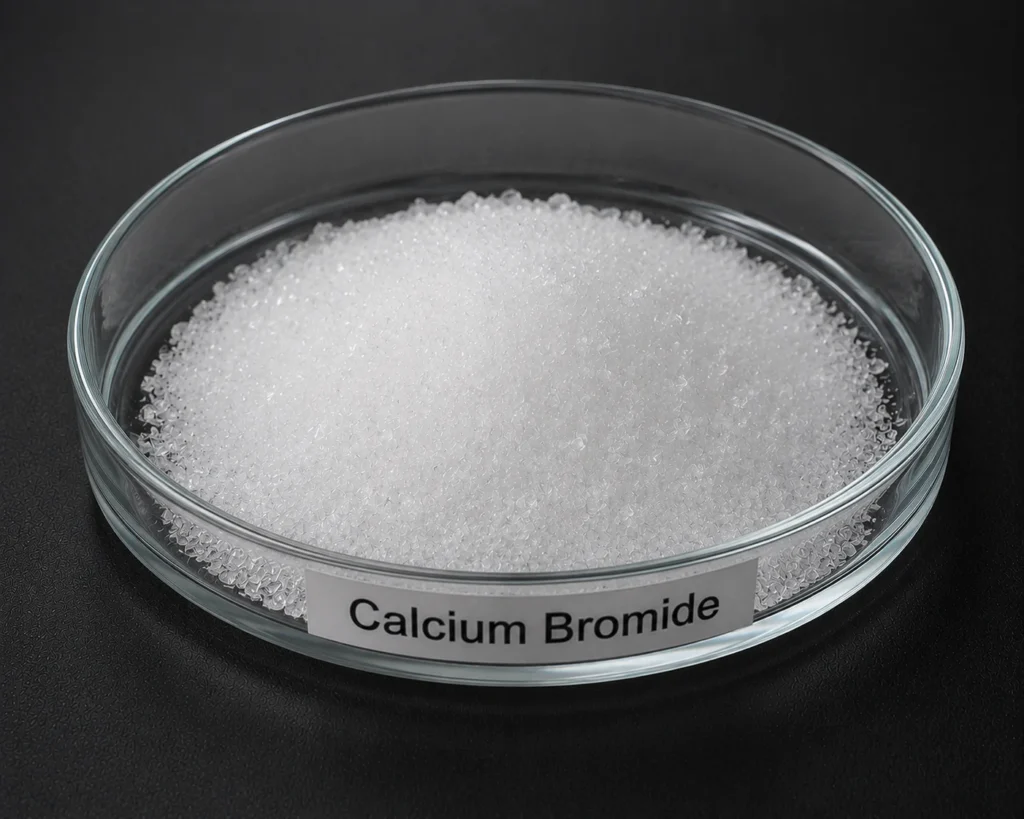 Calcium Bromide CaBr₂, CAS 7789-41-5 white crystalline granules