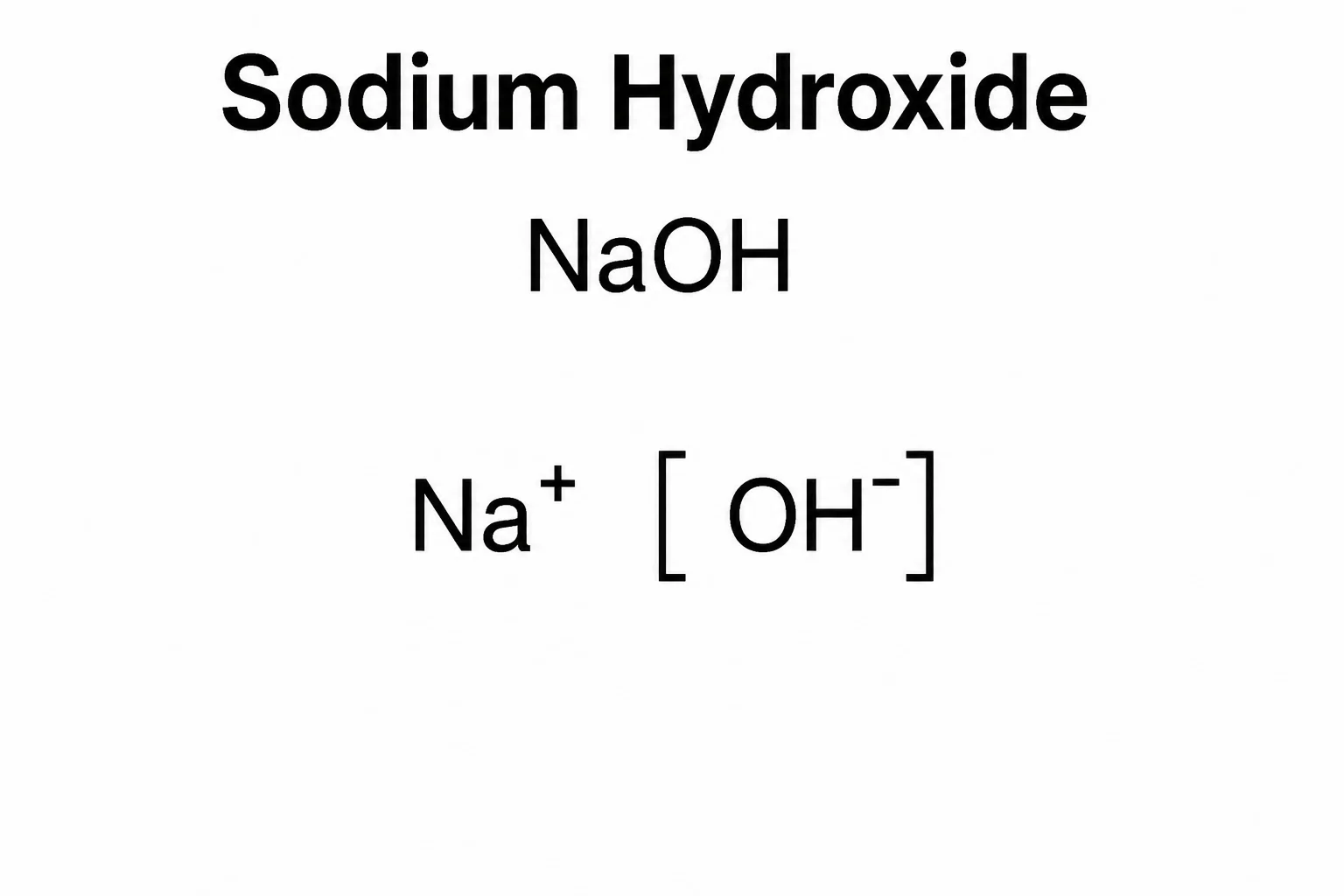 Caustic Soda beads, sodium hydroxide beads NaOH chemical structure, CAS1310-73-2