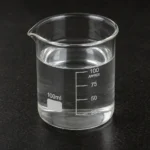 Ethylene Glycol Monobutyl Ether; 2-Butoxyethanol; C₆H₁₄O₂, CAS 111-76-2 colorless liquid in a beaker