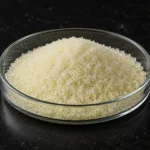 Ferrous Sulfate Monohydrate, Dried Ferrous Sulfate, FeSO₄·H₂O CAS 17375-41-6 off-white powder in a petri dish