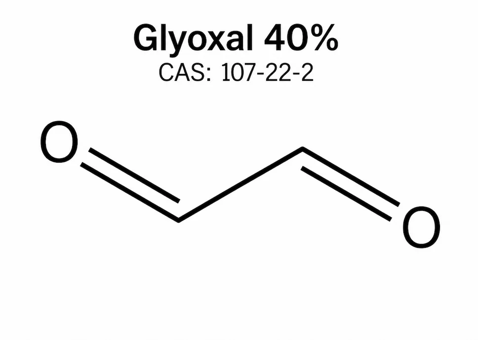 Glyoxal 40%; Ethanedial 40%; C₂H₂O₂ chemical structure, 107-22-2