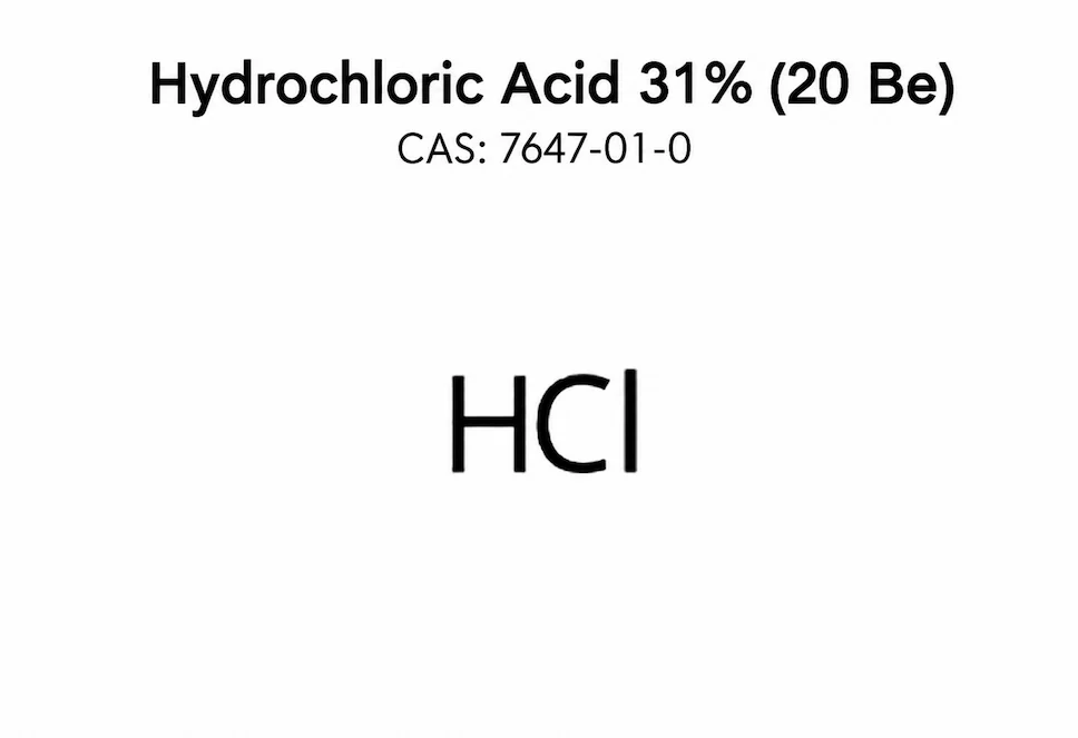 Hydrochloric Acid 31%; Muriatic Acid; HCl chemical structure, CAS 7647-01-0