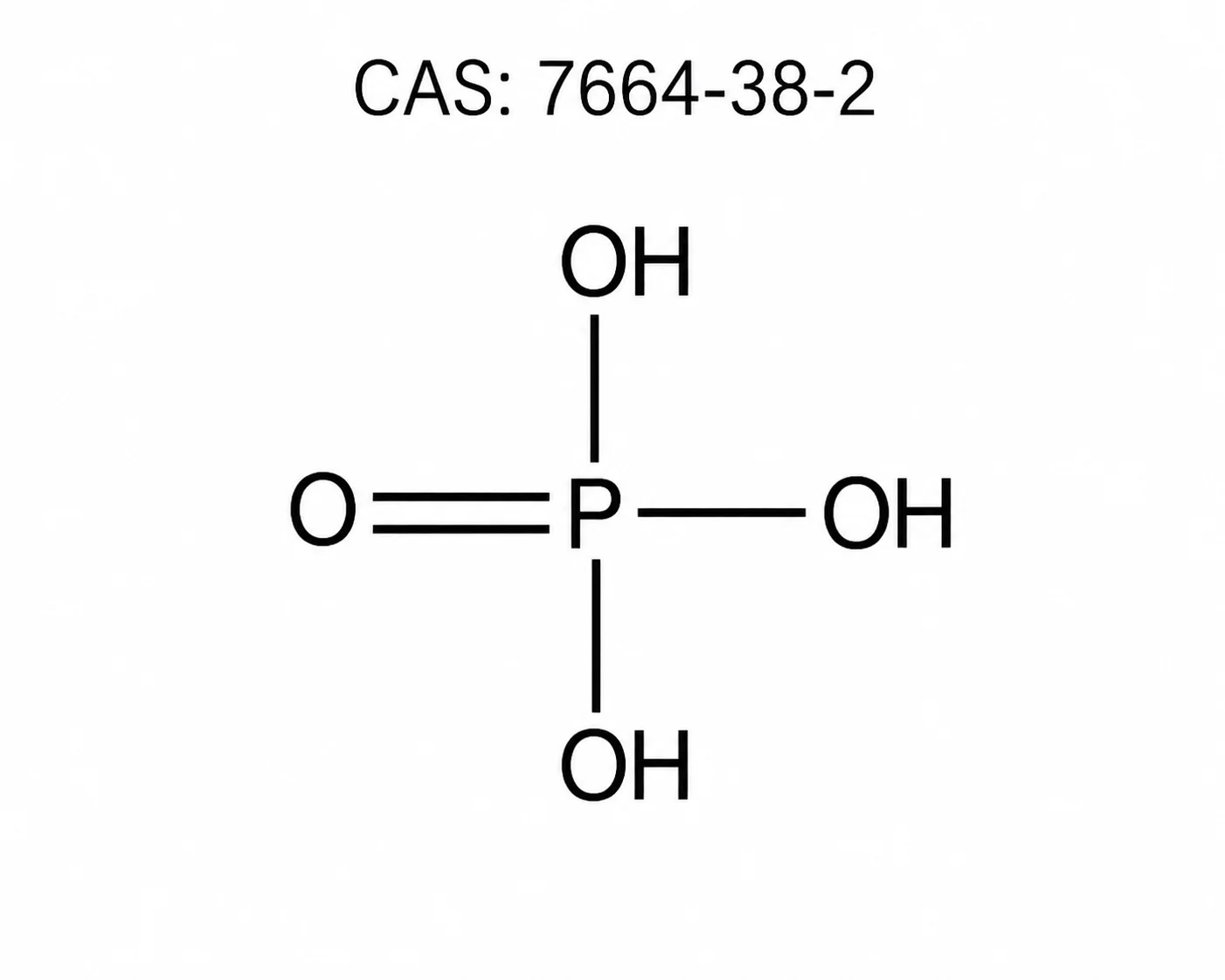 Phosphoric Acid 75%; Orthophosphoric Acid 75%; Phosphoric Acid Solution; H₃PO₄ chemical structure, CAS 7664-38-2