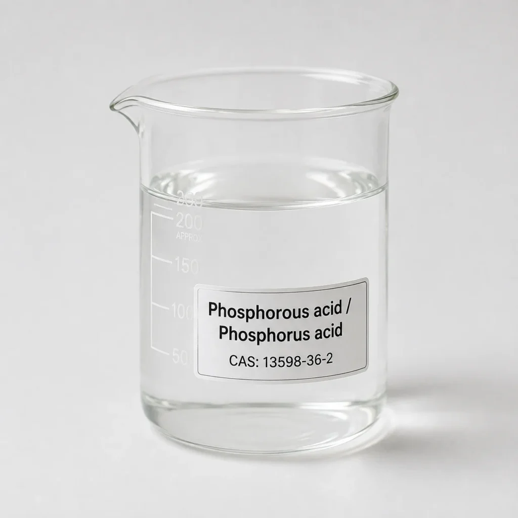 Phosphorous acid; Phosphonic Acid; Orthophosphorous Acid; H₃PO₃, CAS 13598-36-2 White to yellowish deliquescent crystals