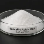 Salicyilic Acid - USP; Salicylic Acid Pharma Grade; C₇H₆O₃, CAS 69-72-7; White crystalline powder 