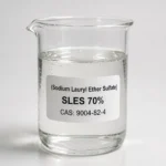 (Sodium Lauryl Ether Sulfate) SLES 70%; Sodium Laureth Sulfate; Alcohol Ether Sulfate; CH₃(CH₂)₁₁(𝑂𝐶𝐻₂𝐶𝐻₂)𝑛𝑂𝑆𝑂₃𝑁𝑎, CAS 9004-82-4; Colorless to light yellow thick paste-like liquid