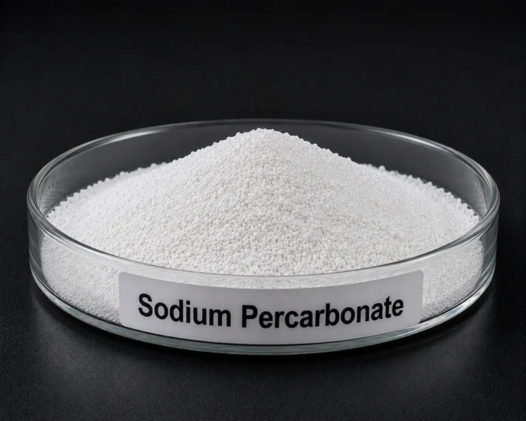 Sodium Percarbonate; Sodium Carbonate Peroxide; 2Na₂CO₃⋅3H₂O₂, CAS 15630‑89‑4; White, granular crystalline powder